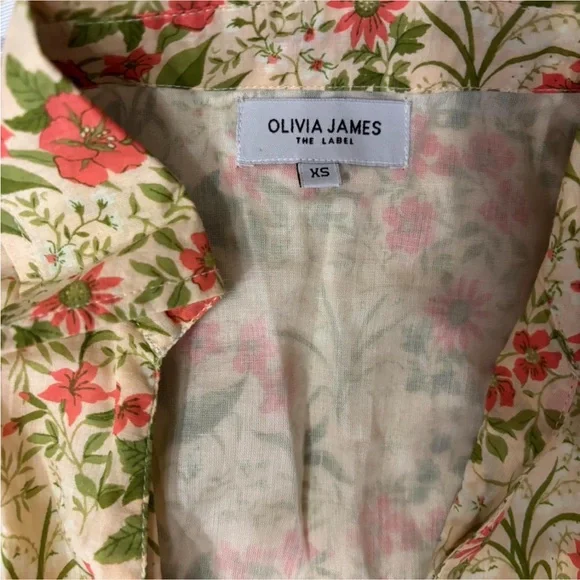 Green Notched Collar Puff Sleeve Mini Dress - Picture 3 of 5